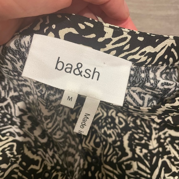 NWT ba&sh lio shirt noir size M - Picture 10 of 15